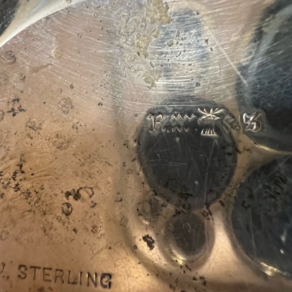 ANTIQUE RARE WALLACE STERLING SILVER 3 PTS 1500 Water Pitcher early 1900s - Picture 7 of 8